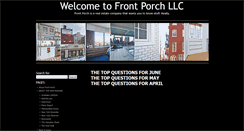 Desktop Screenshot of frontporchllc.com
